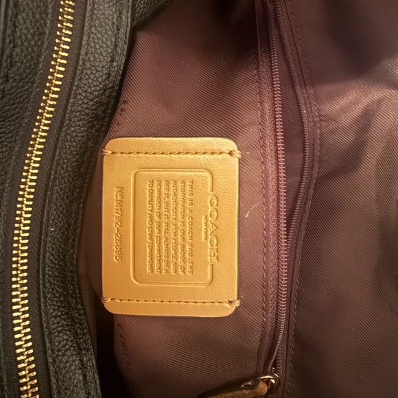 Coach Black and Tan Shoulder Bag with Leather Accents - Picture 3 of 5